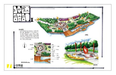 濱水休閑綠地景觀快題設(shè)計(jì)案例解析 - 景觀考研快題學(xué)習(xí) - 一行手繪培訓(xùn)