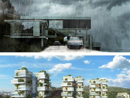 精品國外高端景觀建筑psd效果圖設計平面圖下載