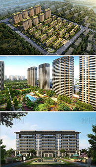 精品中標小區景觀及建筑設計方案su模型加高清效果圖素材 建筑模型模型大全 19287885